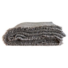 Couverture en coton bouclé de laine belge
