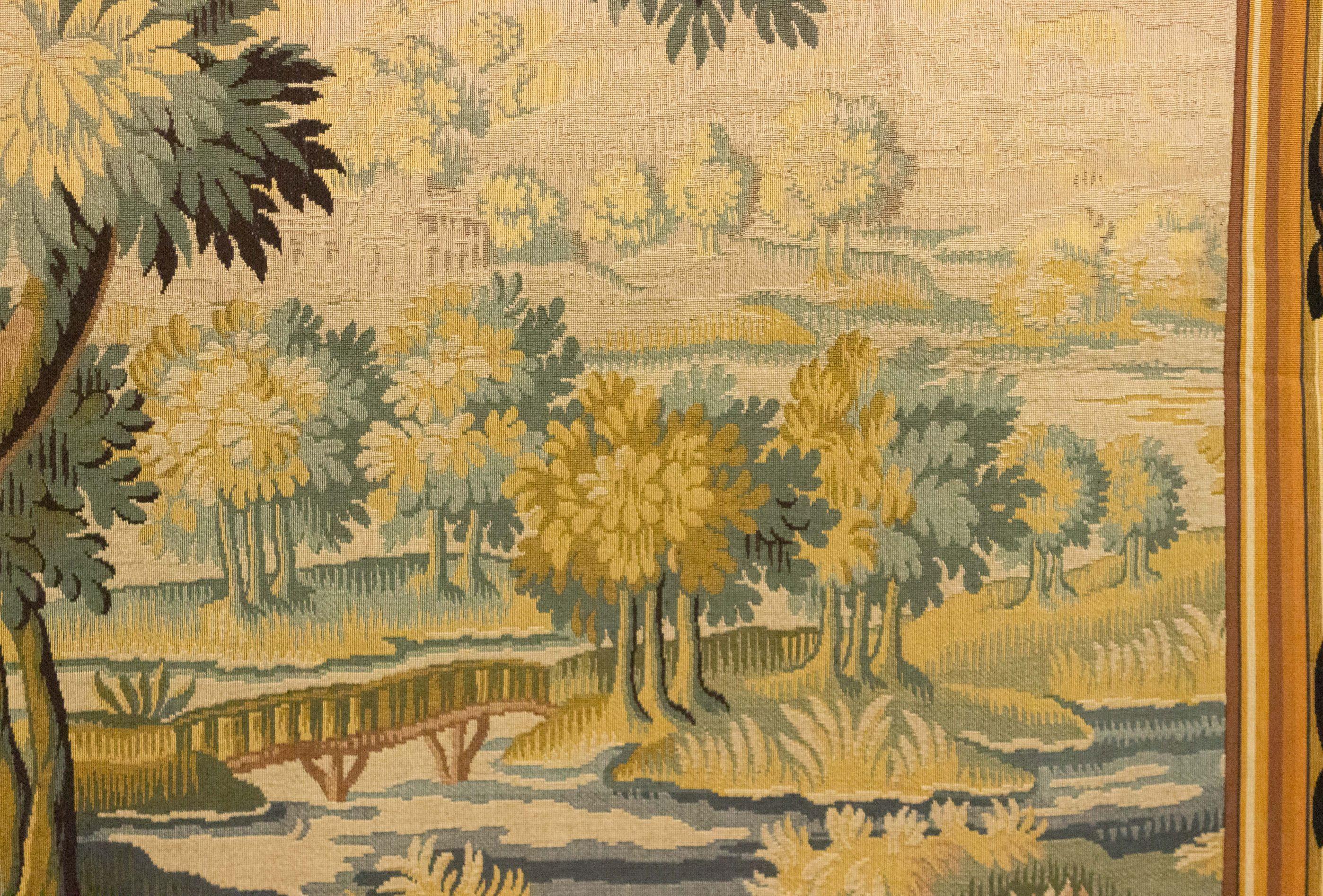 Belgian Woven Tapestry of Forest Scene For Sale 5