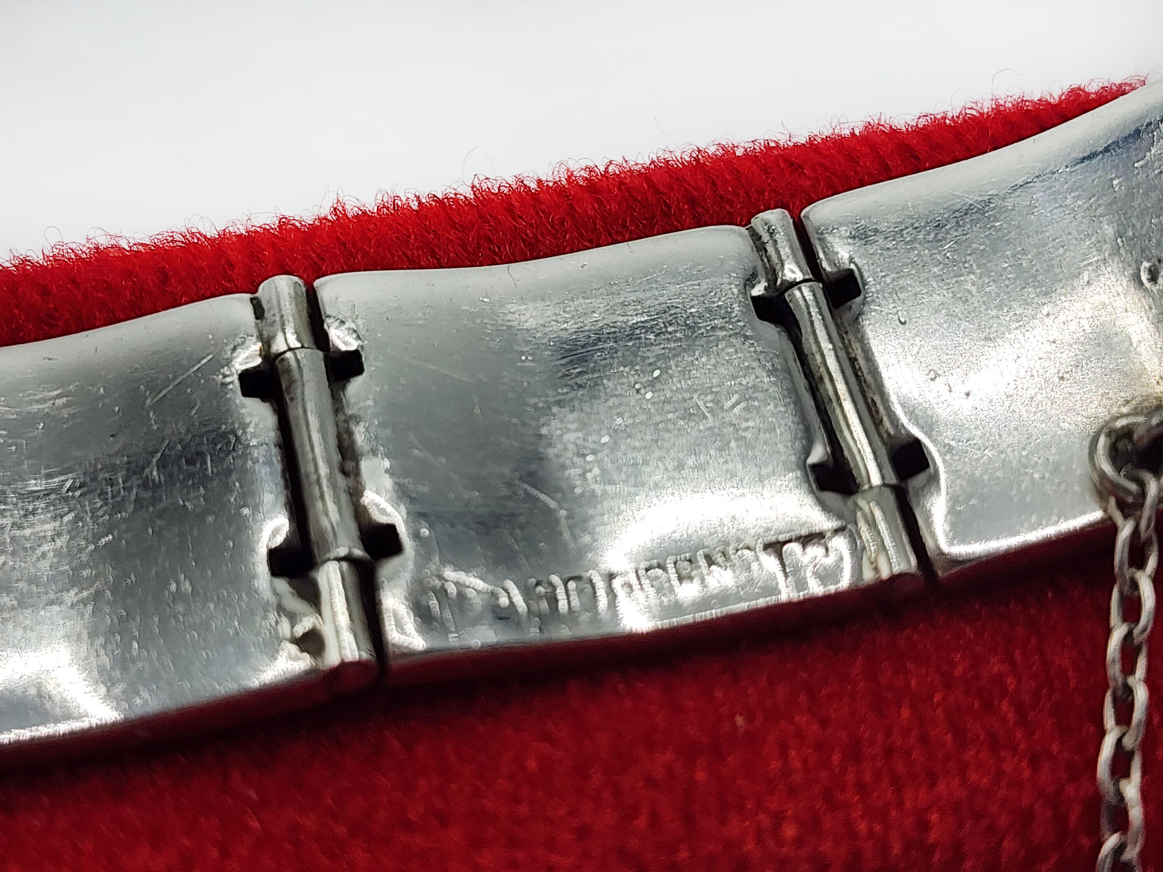 Belgiorno 900 Silver Designer Bracelet In Good Condition For Sale In Autonomous City Buenos Aires, CABA