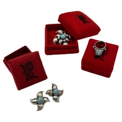 Belgiorno 900 Silver Turquoise Jewelry Set