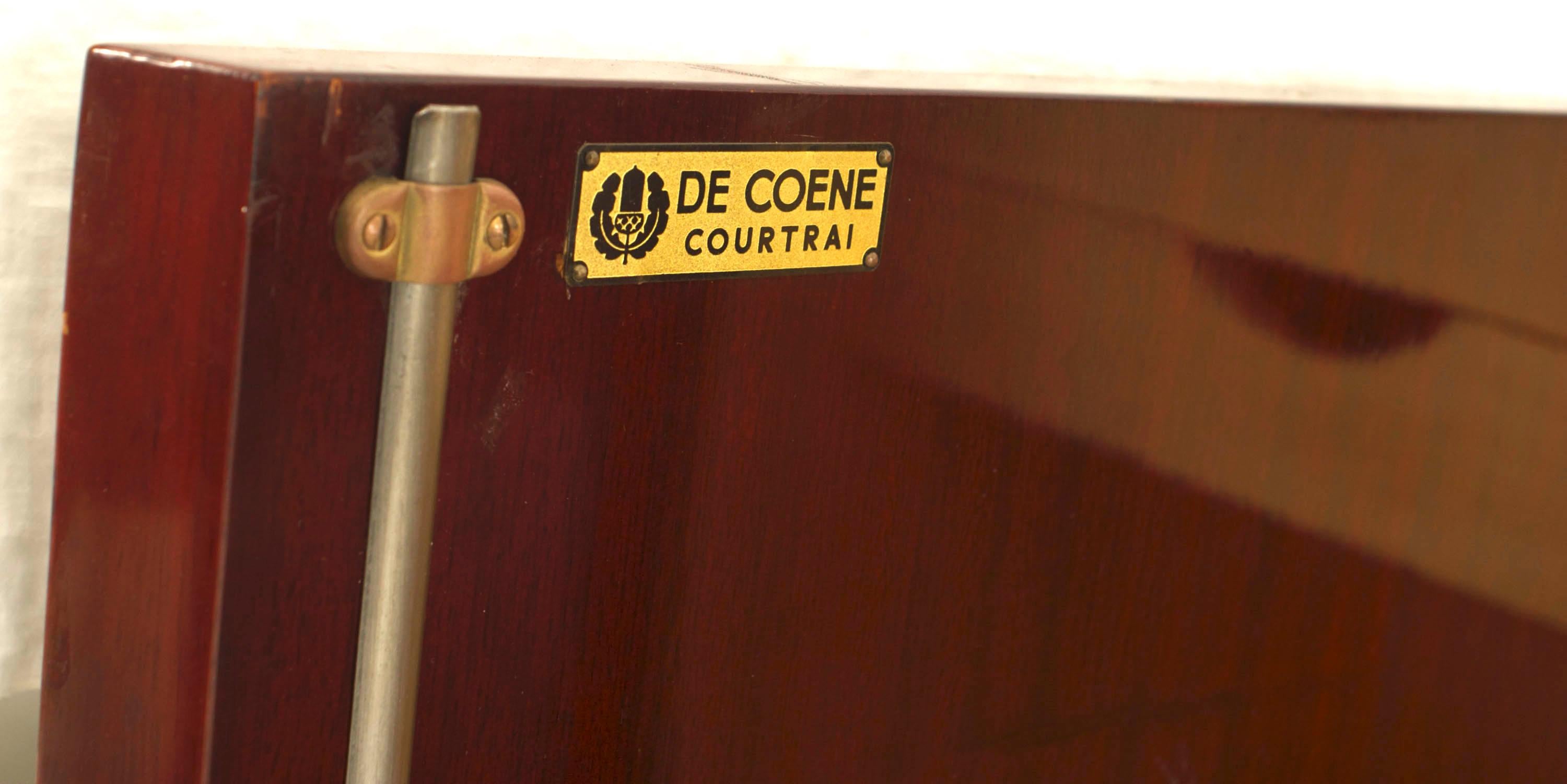Belgium Art Deco De Coene Freres Mahogany Sideboard 1