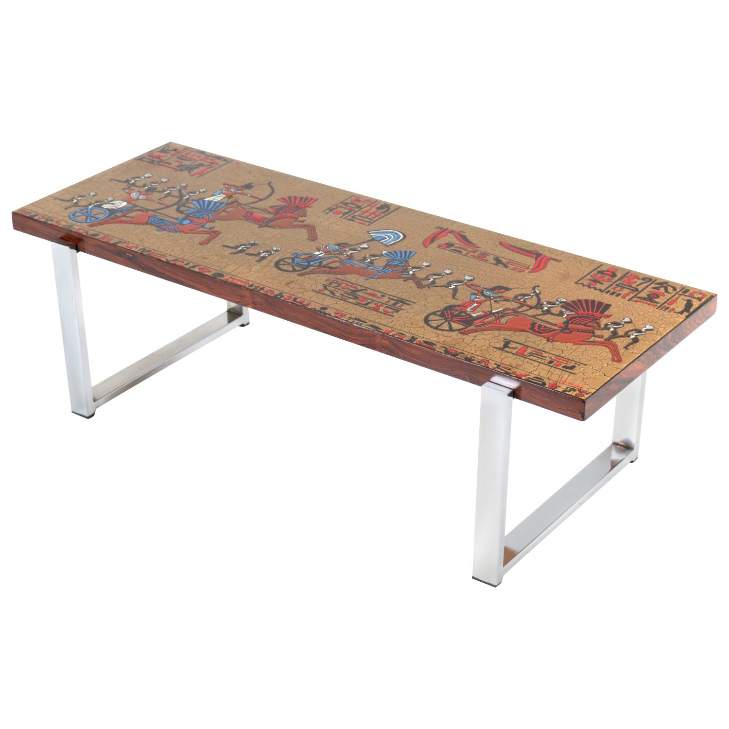 Belgium Mid-Century Modern Coffee Table with Tiles by Denisco, 1960s For  Sale at 1stDibs
