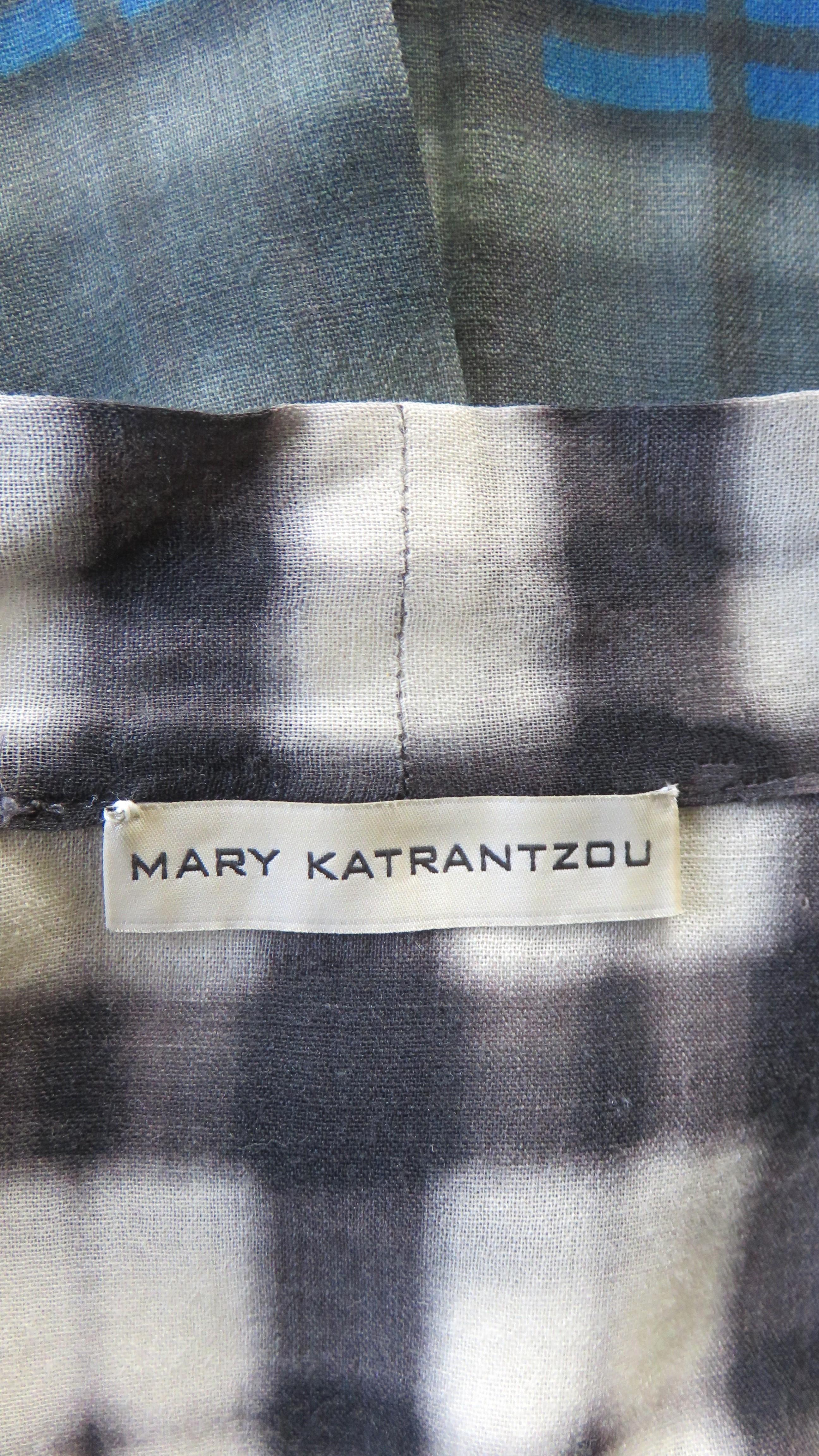 Mary Katrantzou - Camicia con cravatta a paillettes miste in vendita 9