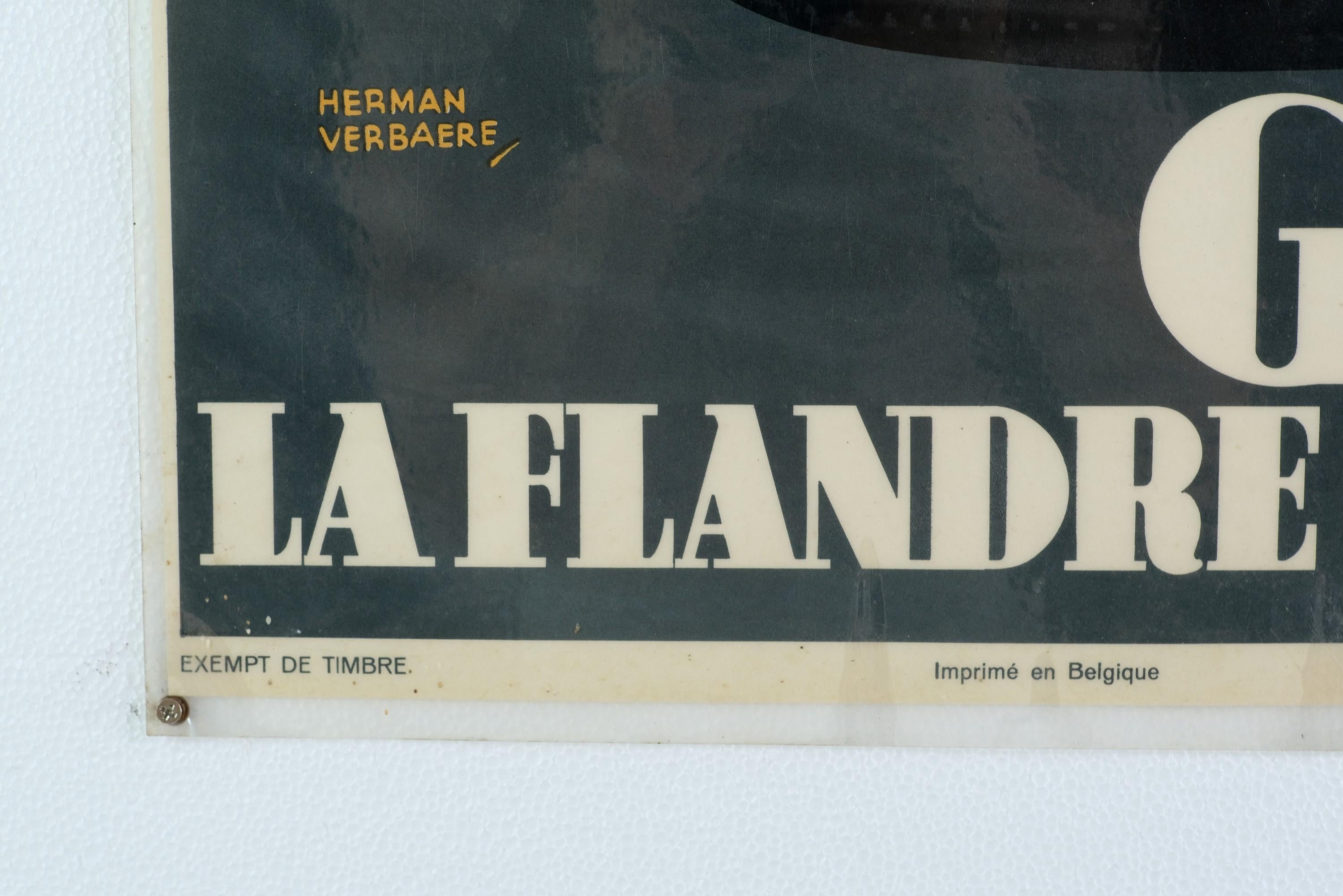 Belgium Printed Tourist Poster Visitez en Belgique, Gand et la Flandre Orientale 1
