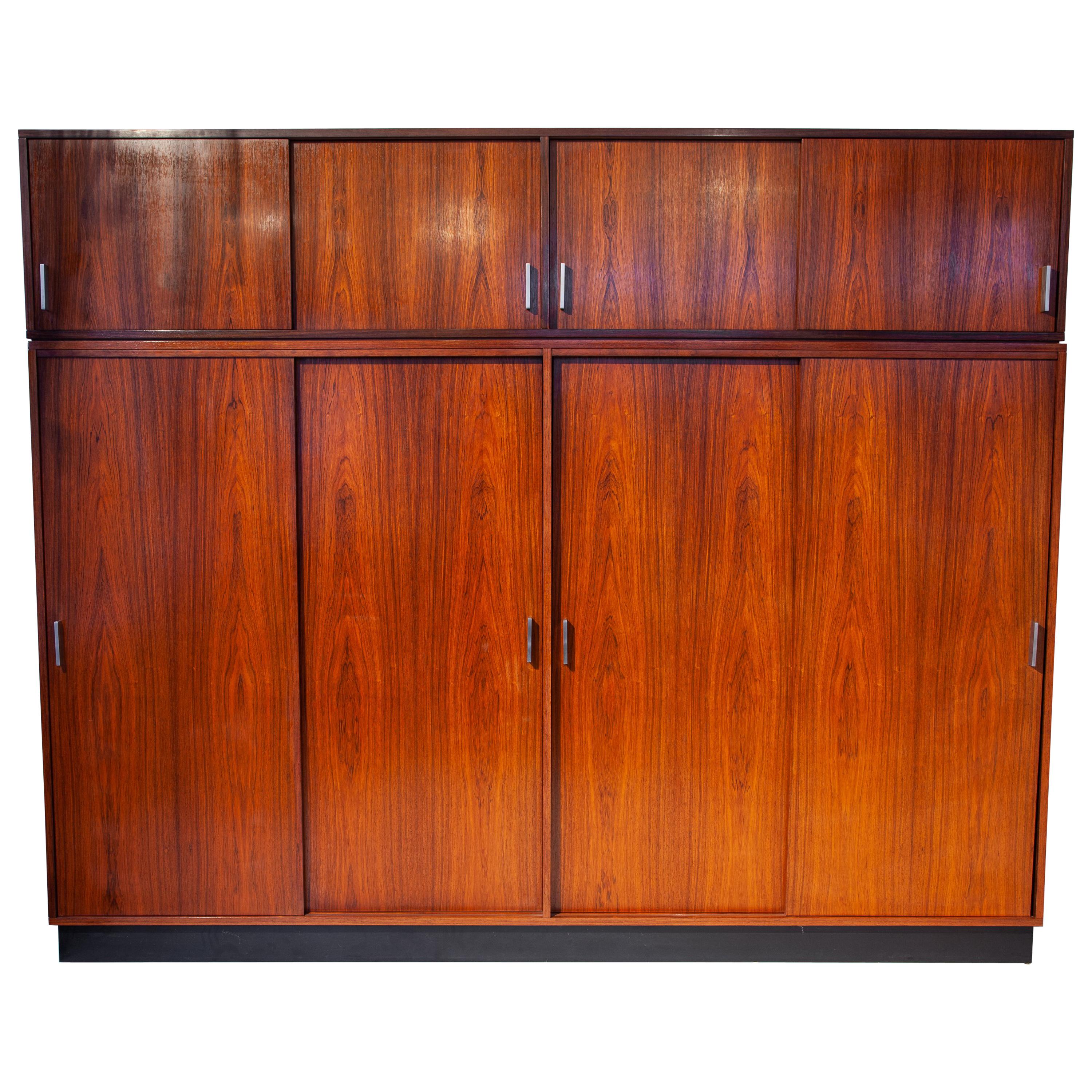 Belgium Rare Designed High Wardrobe, Cabinet by Hendrickx for Belform, 1960s