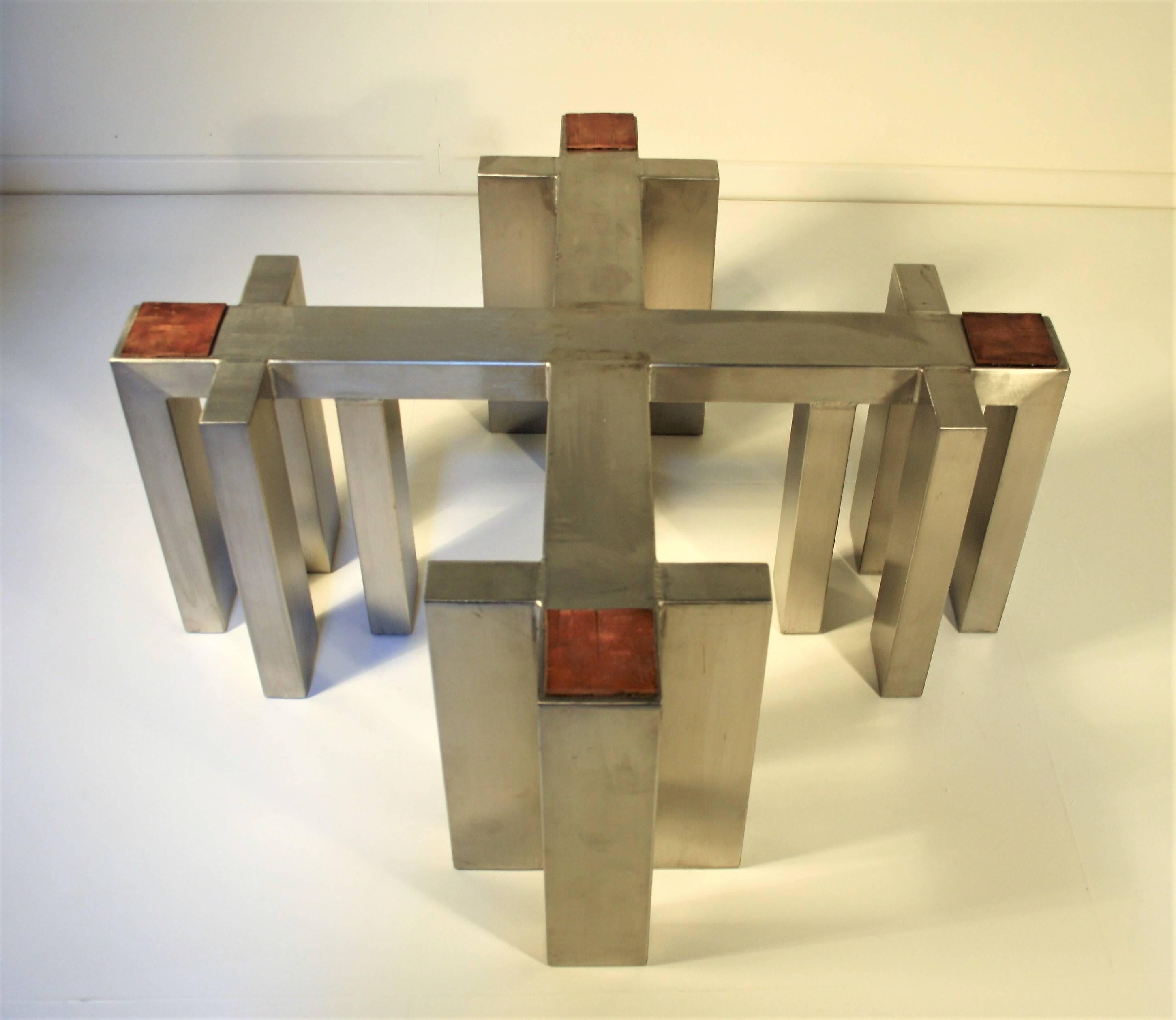 Sculptural Cast Bronze Coffee Table, 1985 5