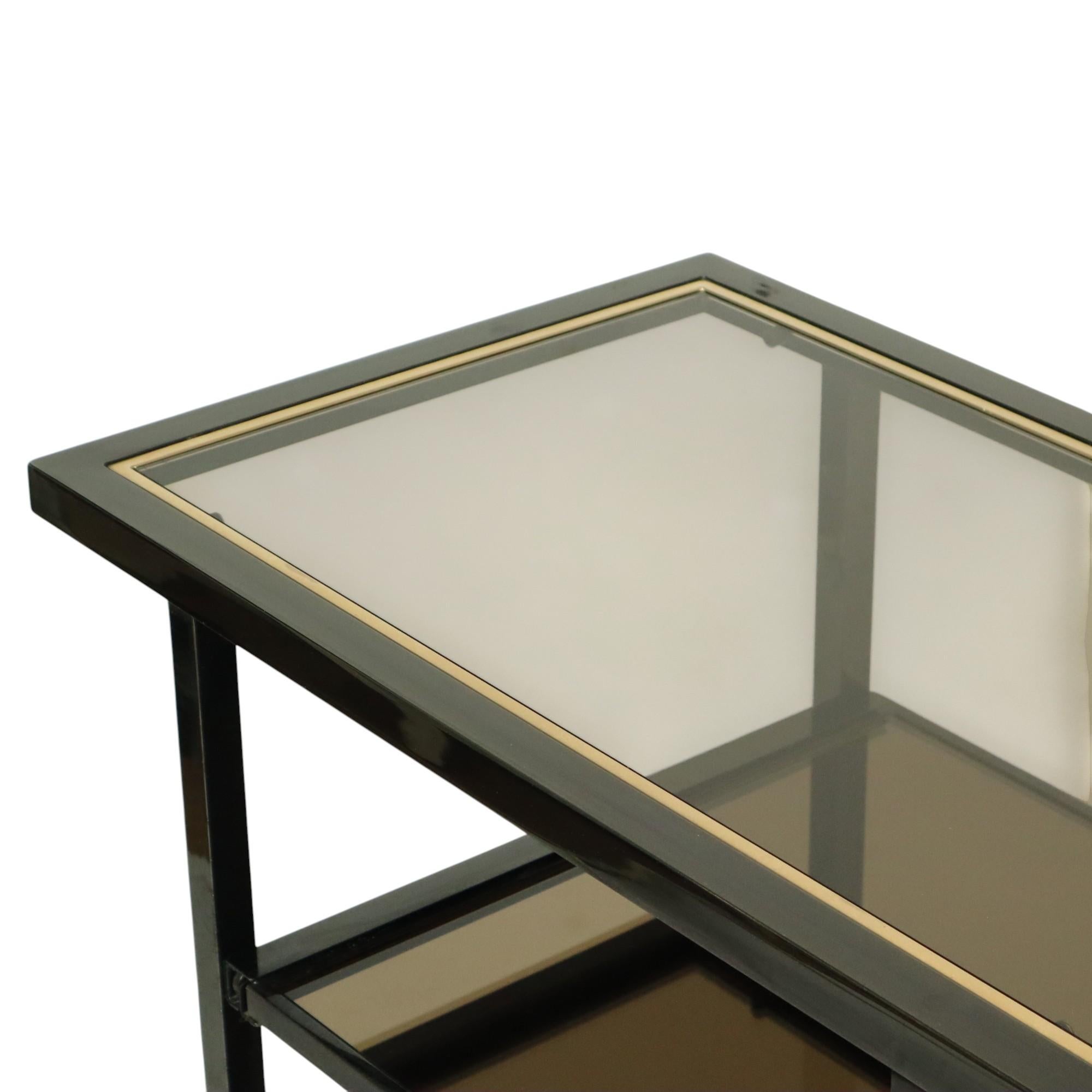 Chariot de bar Belgo Chrom de Roger Van Hevel Design en or 23 carats en vente 3