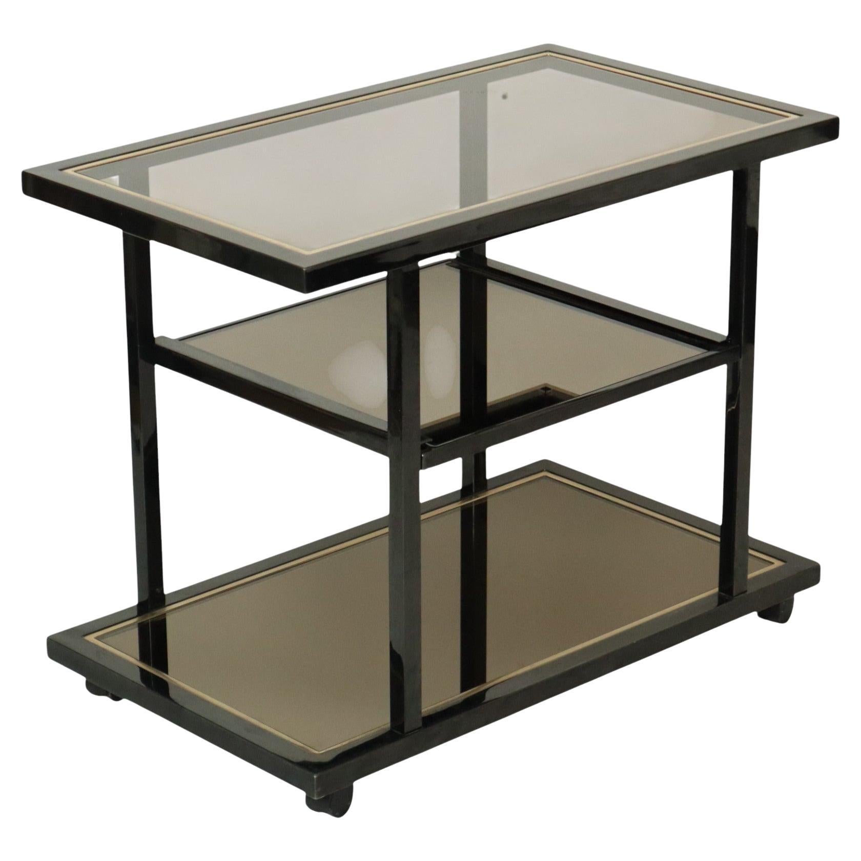 Chariot de bar Belgo Chrom de Roger Van Hevel Design en or 23 carats en vente