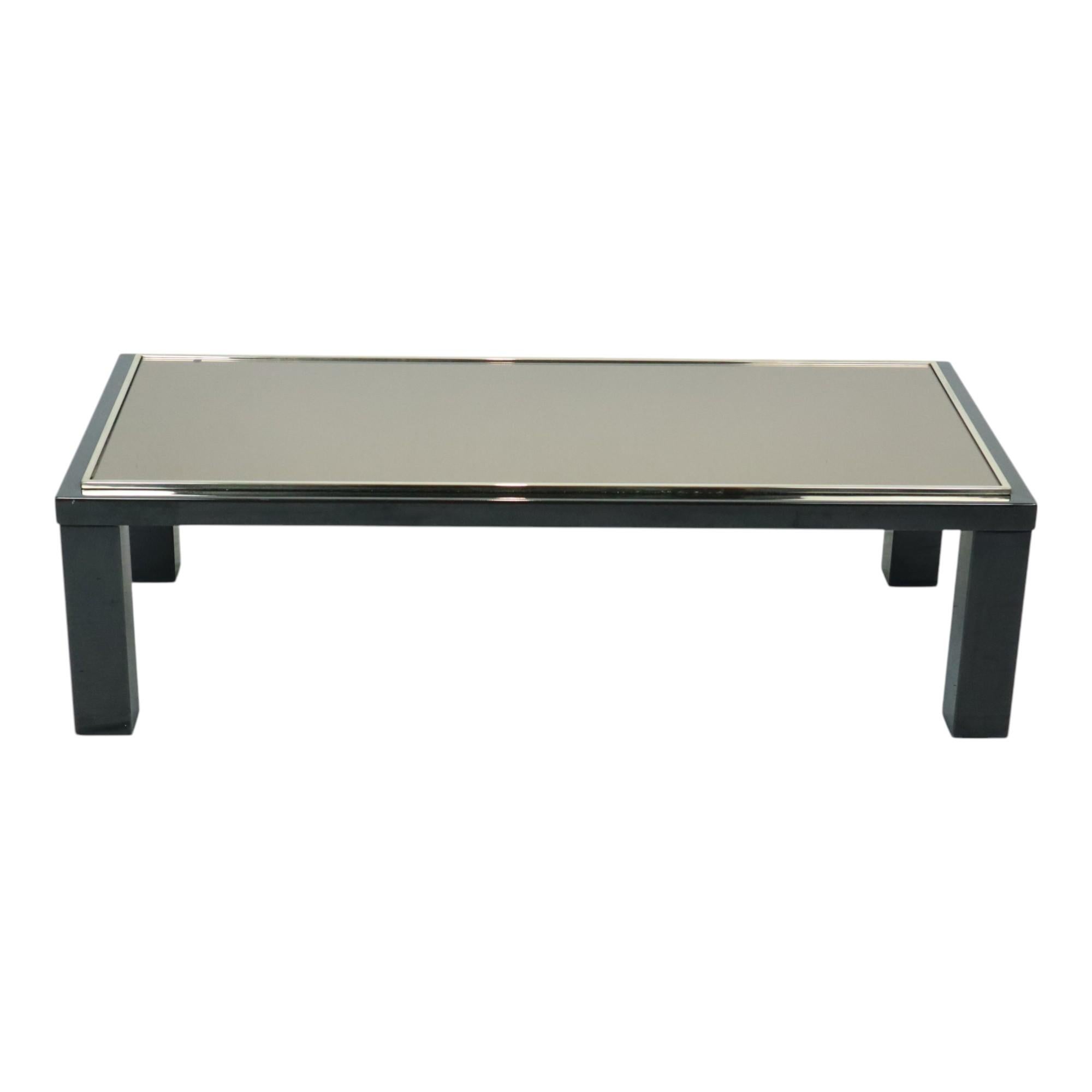 Belgian Belgo Chrom by Roger van Hevel Design Coffee Table 23kt Gold 130cm For Sale