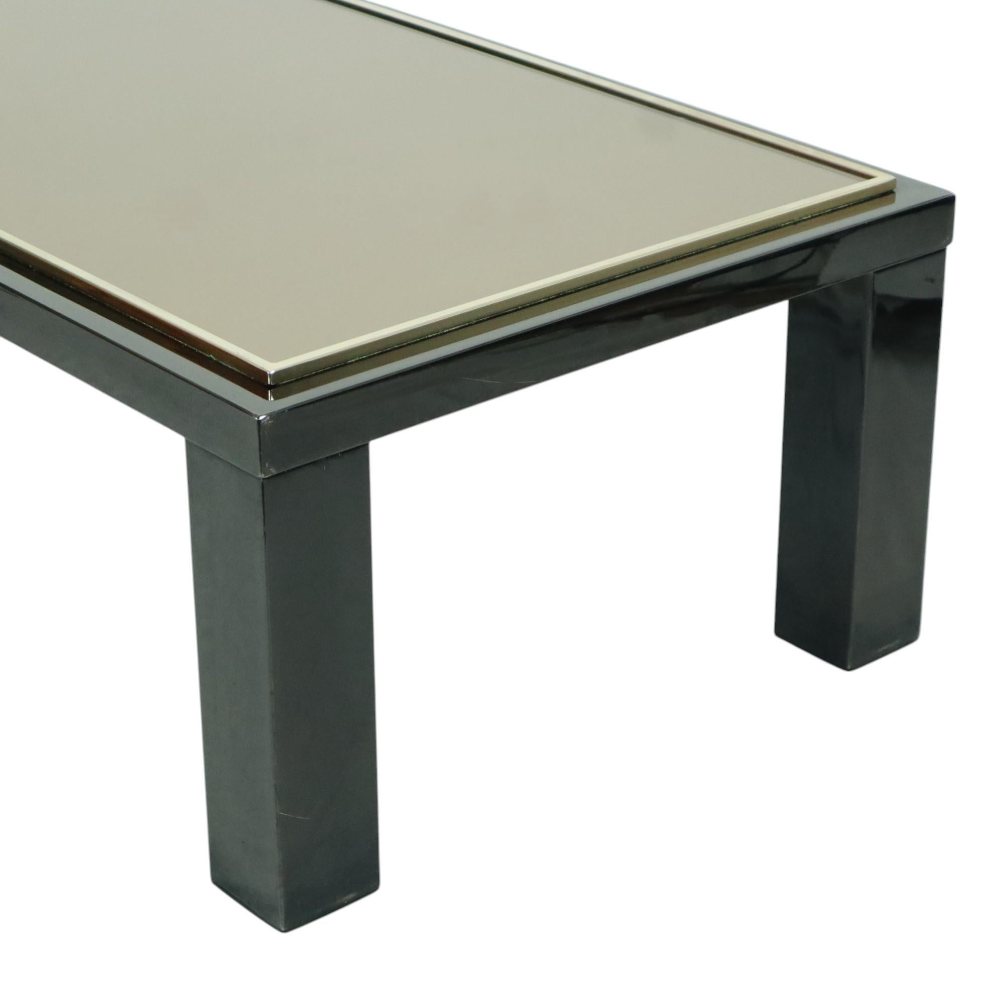 Late 20th Century Belgo Chrom by Roger van Hevel Design Coffee Table 23kt Gold 130cm For Sale