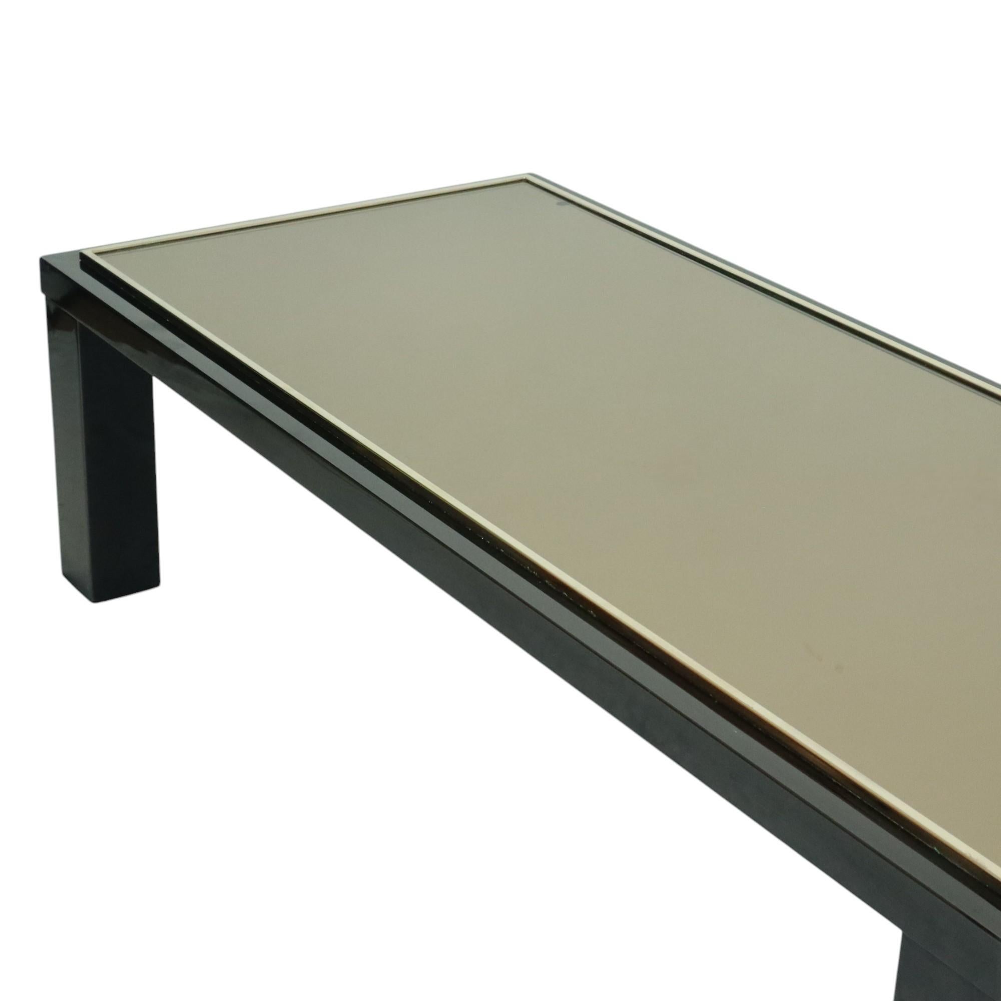 Belgo Chrom by Roger van Hevel Design Coffee Table 23kt Gold 130cm For Sale 1