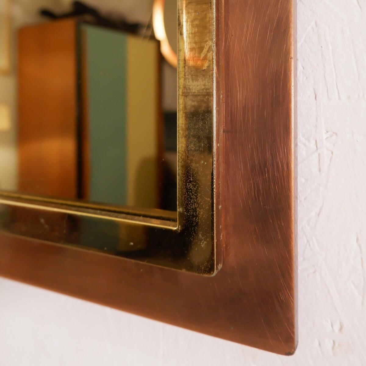 Belgo Chrom Console and Mirror - Belgium 1970s For Sale 4