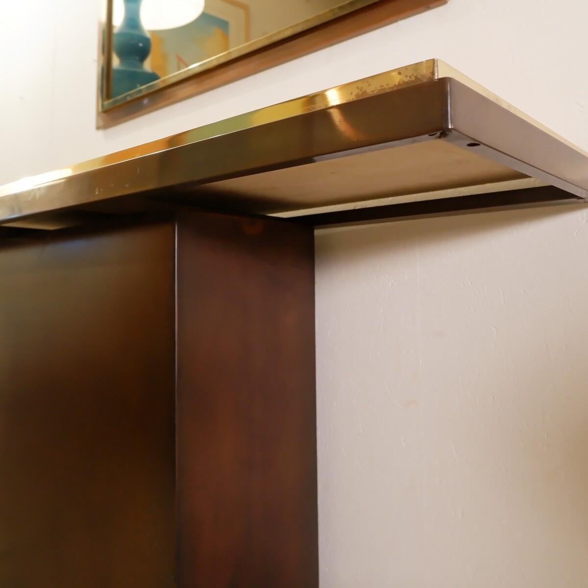 Belgo Chrom Console and Mirror - Belgium 1970s For Sale 8
