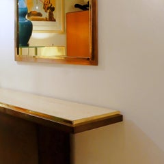 Belgo Chrom Konsole und Spiegel - Belgien 1970er