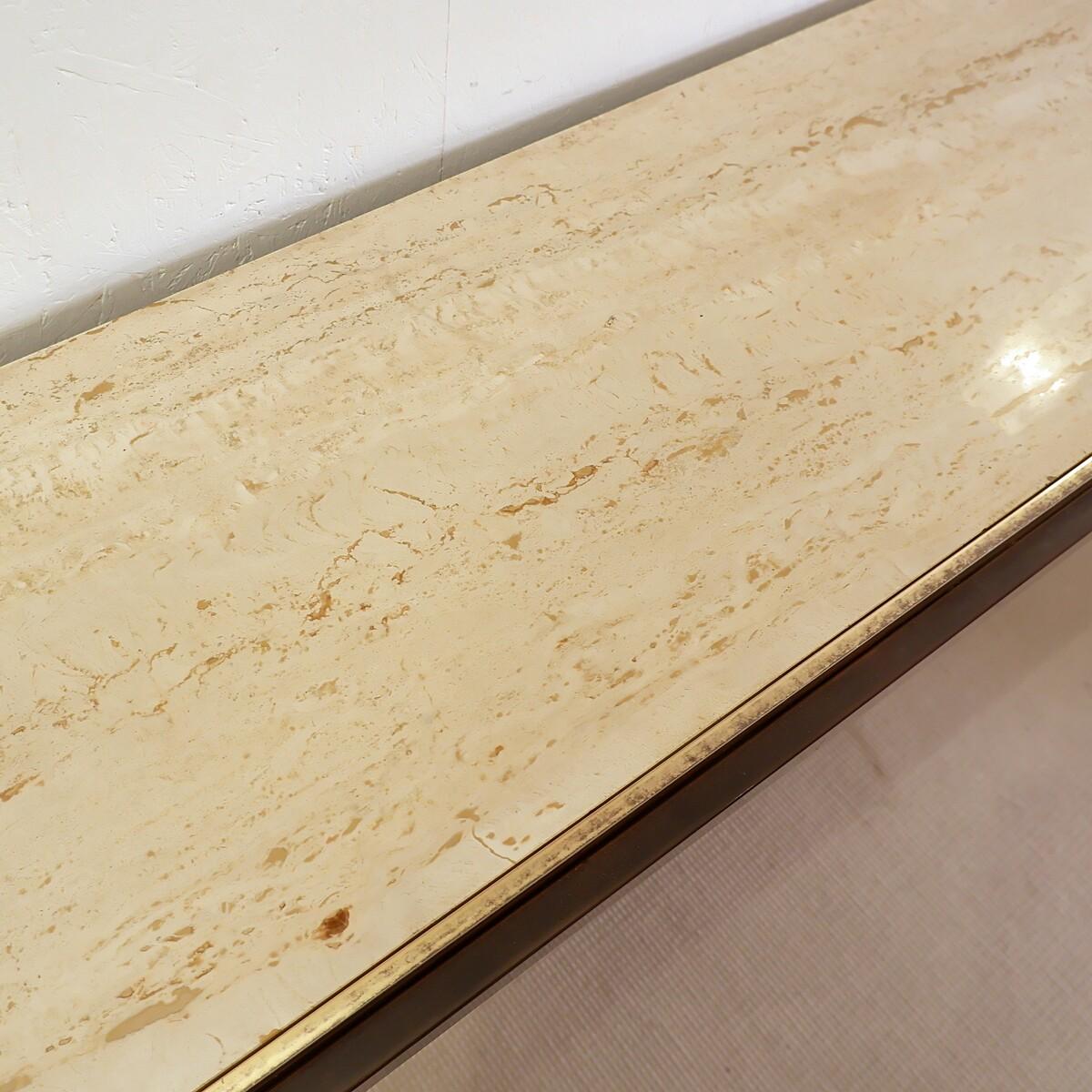 Belgo Chrom Console and Mirror - Belgium 1970s For Sale 2