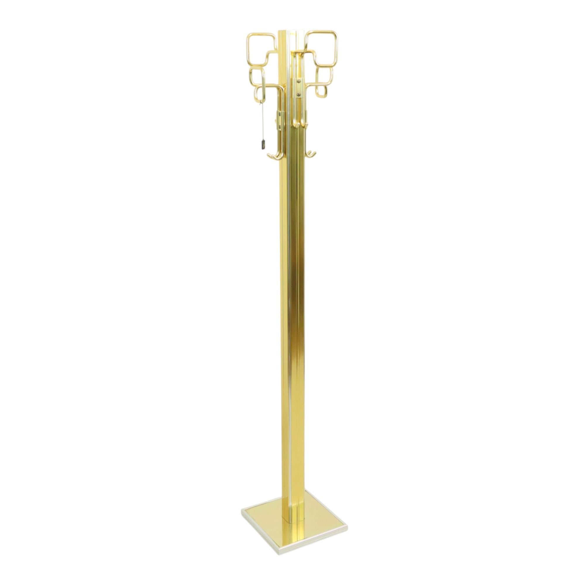 Belgo Chrom Design Garderobe Hollywood Regency Chrom 174cm (Belgisch) im Angebot