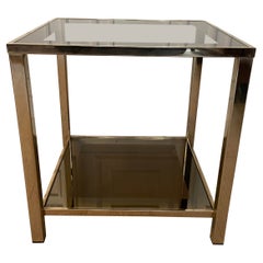 Belgo Chrom Side Table Gilded with 23k Fine Gold