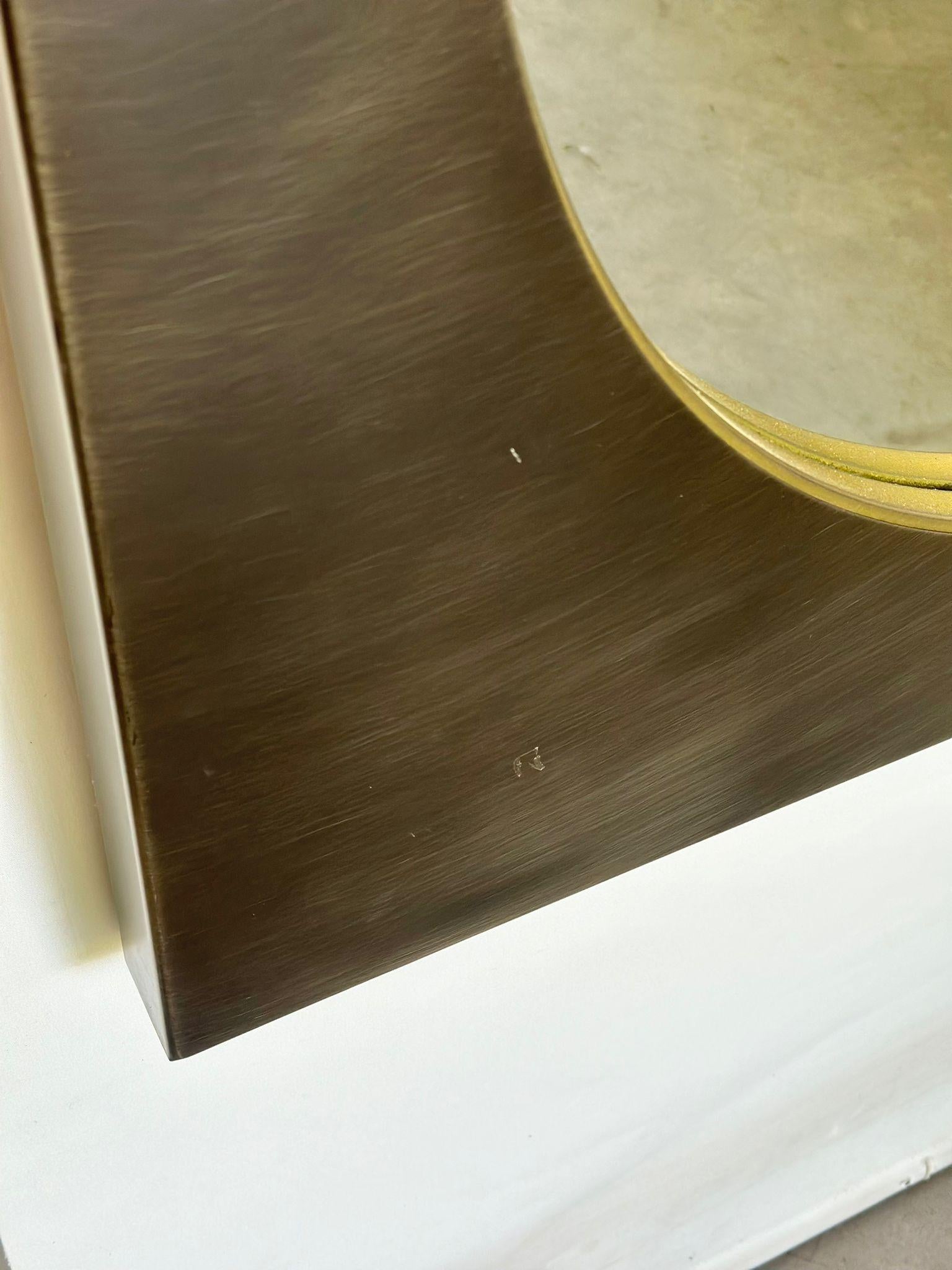 Credenza Belgo Chrom con mobile e specchio in acciaio inossidabile spazzolato, anni '80 in vendita 10