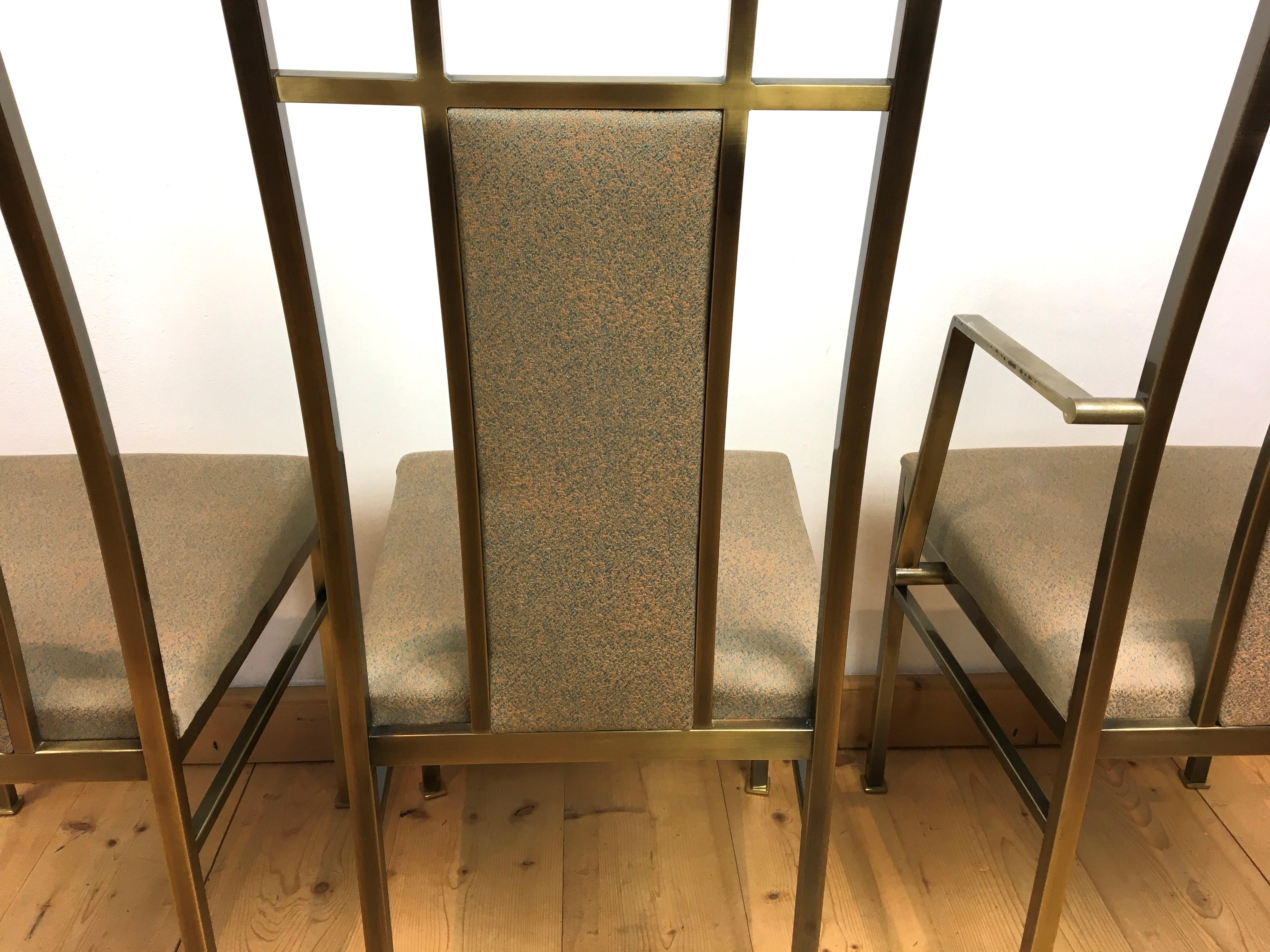 Belgo Chrome Esszimmer-Set, Glastisch mit 6 Stühlen  im Angebot 8