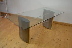 Belgo Chrom-Esstisch mit Lucite-Verteilerstück