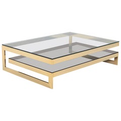 Belgo Chrome Golden G Coffee Table Extra Large