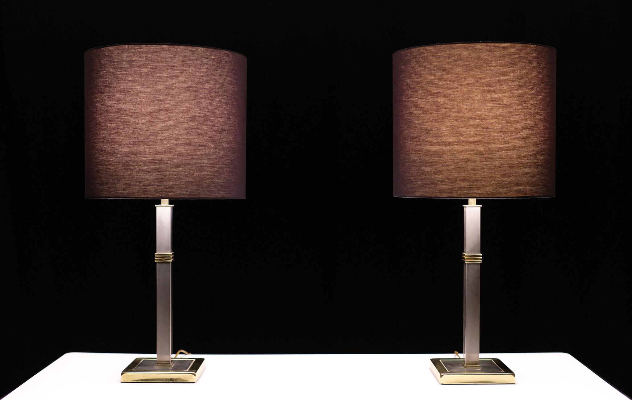 Belgo Chrome table lamps  1970s Belgium  In Good Condition For Sale In Den Haag, NL