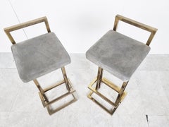 Belgochrome Barhocker, 2er-Set, 1970er Jahre