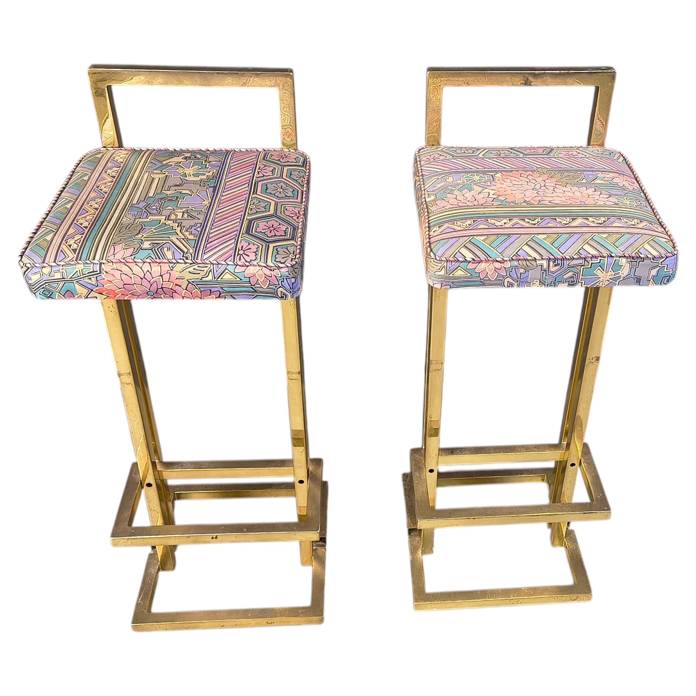 Belgochrom Bar Stools, Set of 2, 1970s For Sale