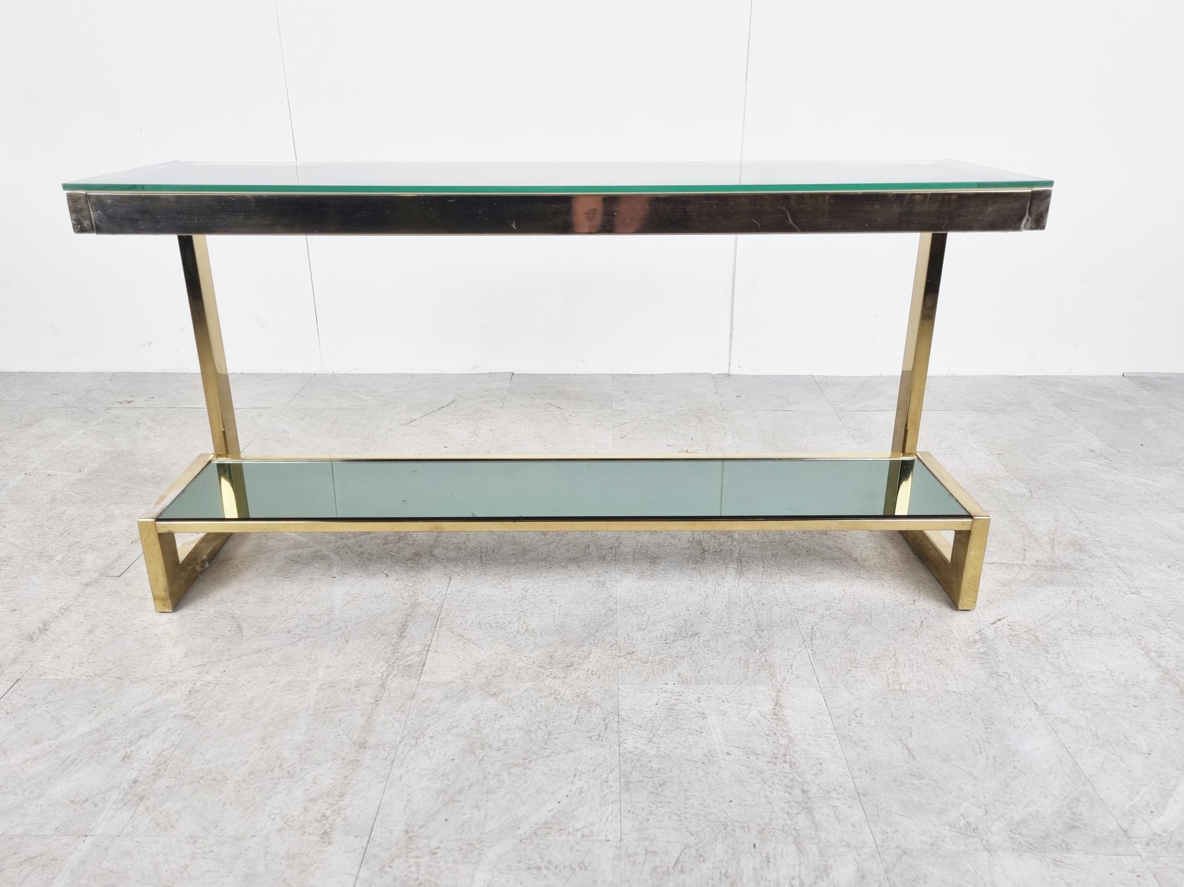 Hollywood Regency Belgochrom Console Table, 1970s For Sale