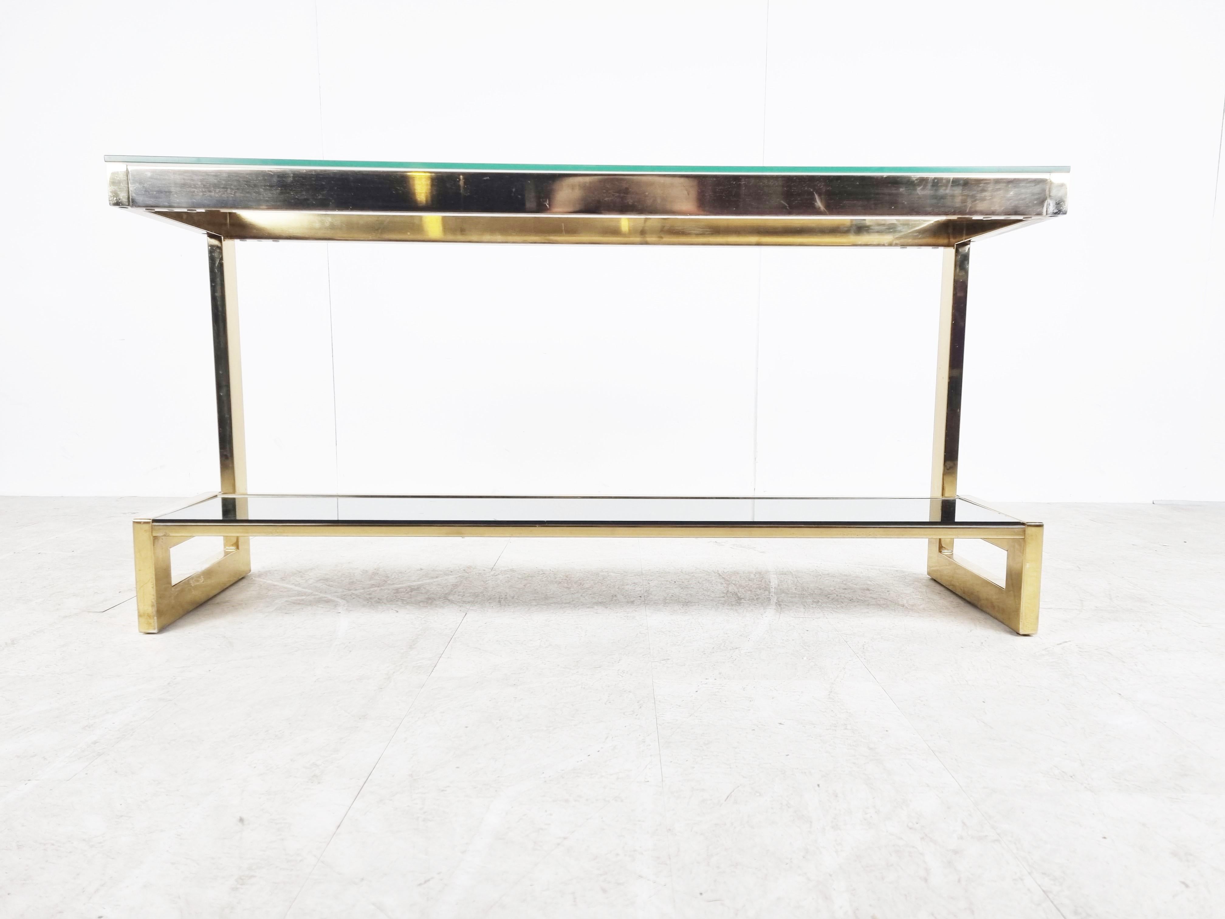 Belgian Belgochrom Console Table, 1970s For Sale