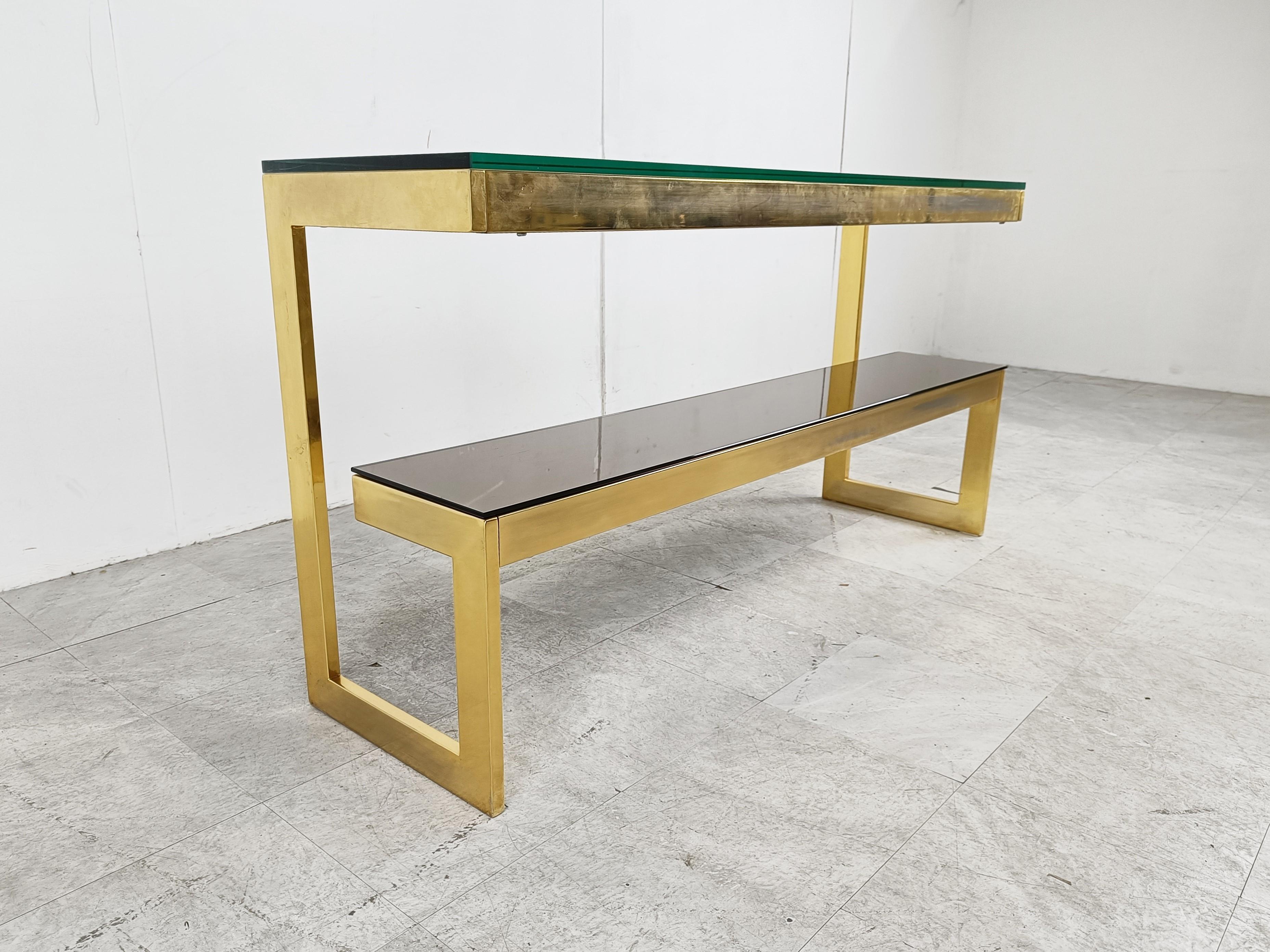 Belgochrom Console Table, 1970s In Good Condition In HEVERLEE, BE
