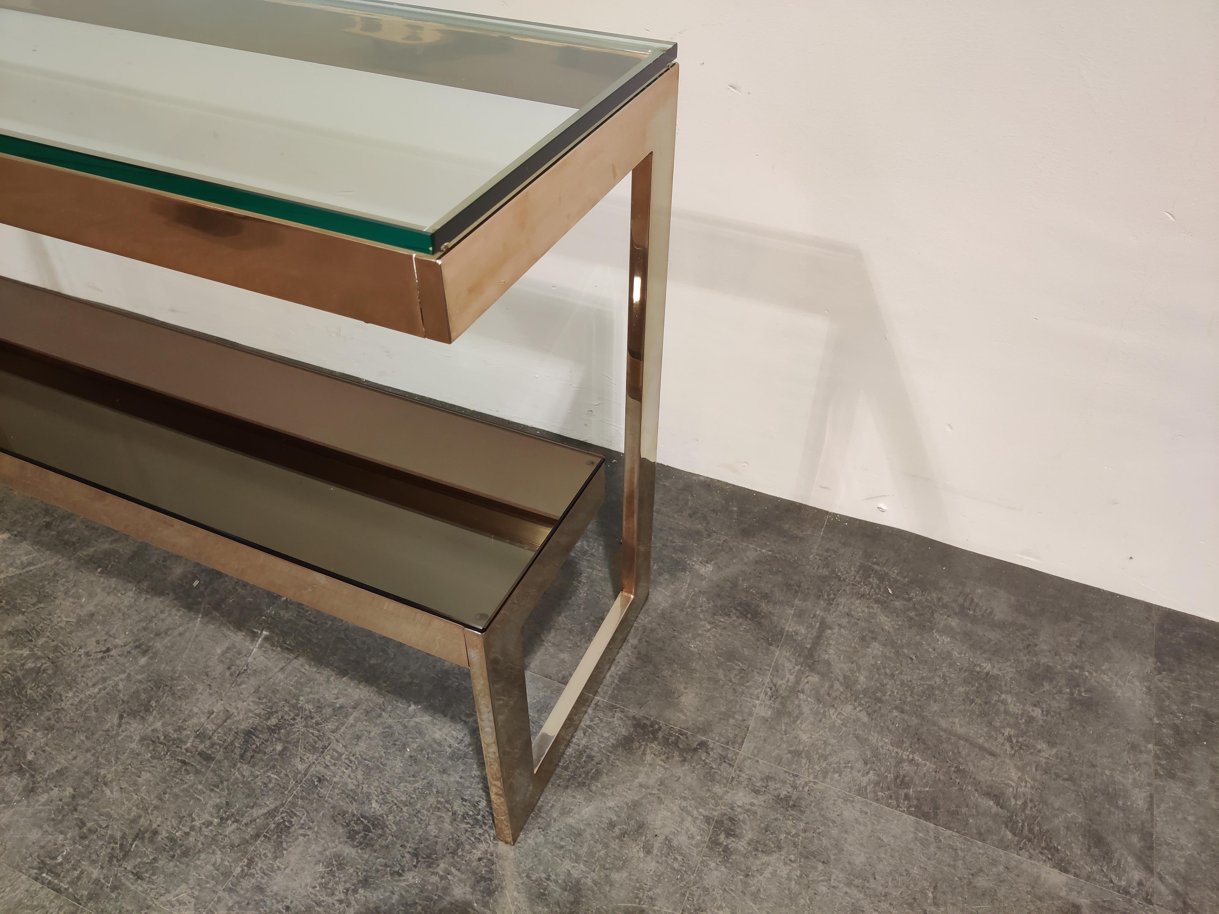 Late 20th Century Belgochrom Console Table, 1970s