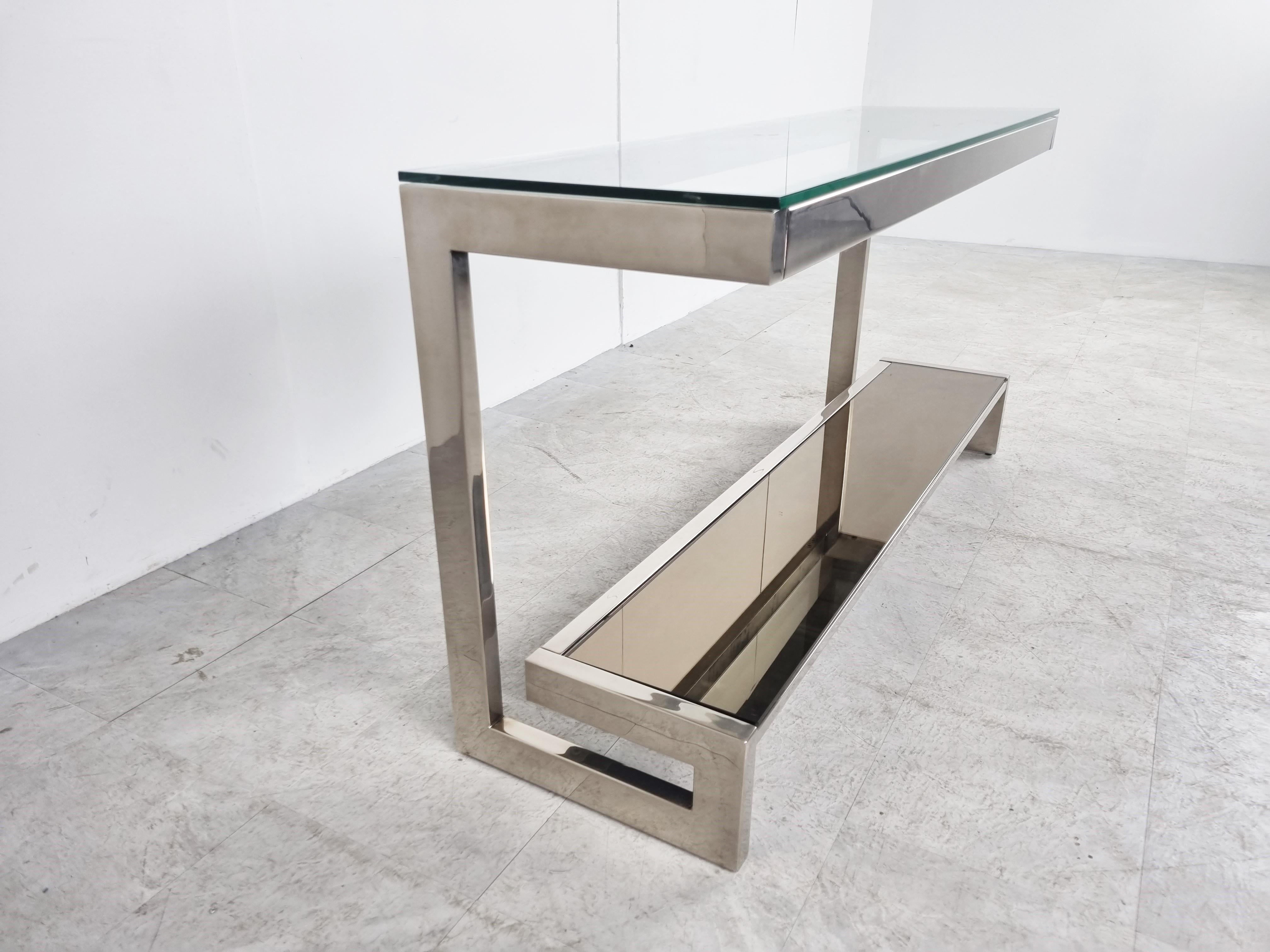 Belgochrom Console Table, 1970s 1