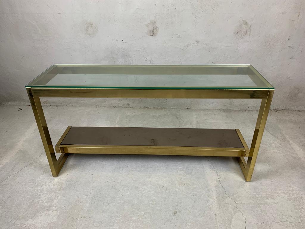 Hollywood Regency Belgochrom Console Table For Sale