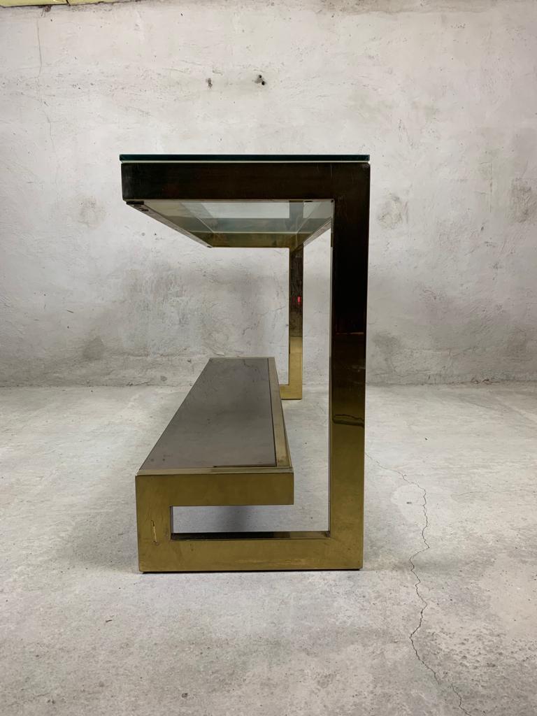 Belgian Belgochrom Console Table For Sale