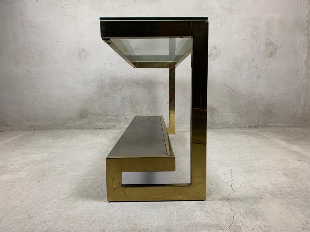 Late 20th Century Belgochrom Console Table For Sale