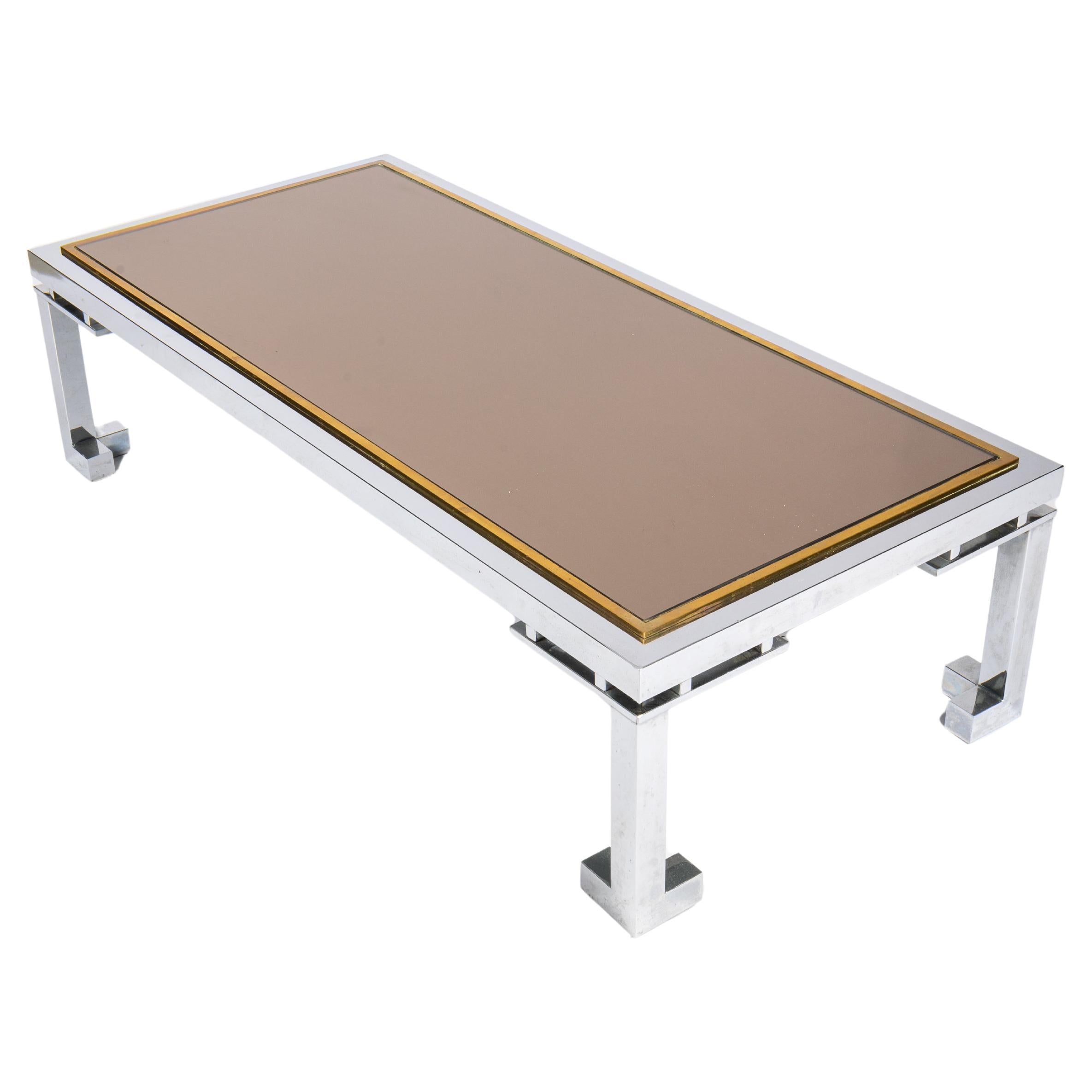 Belgochrom style Coffe table in Hollywood regency style
