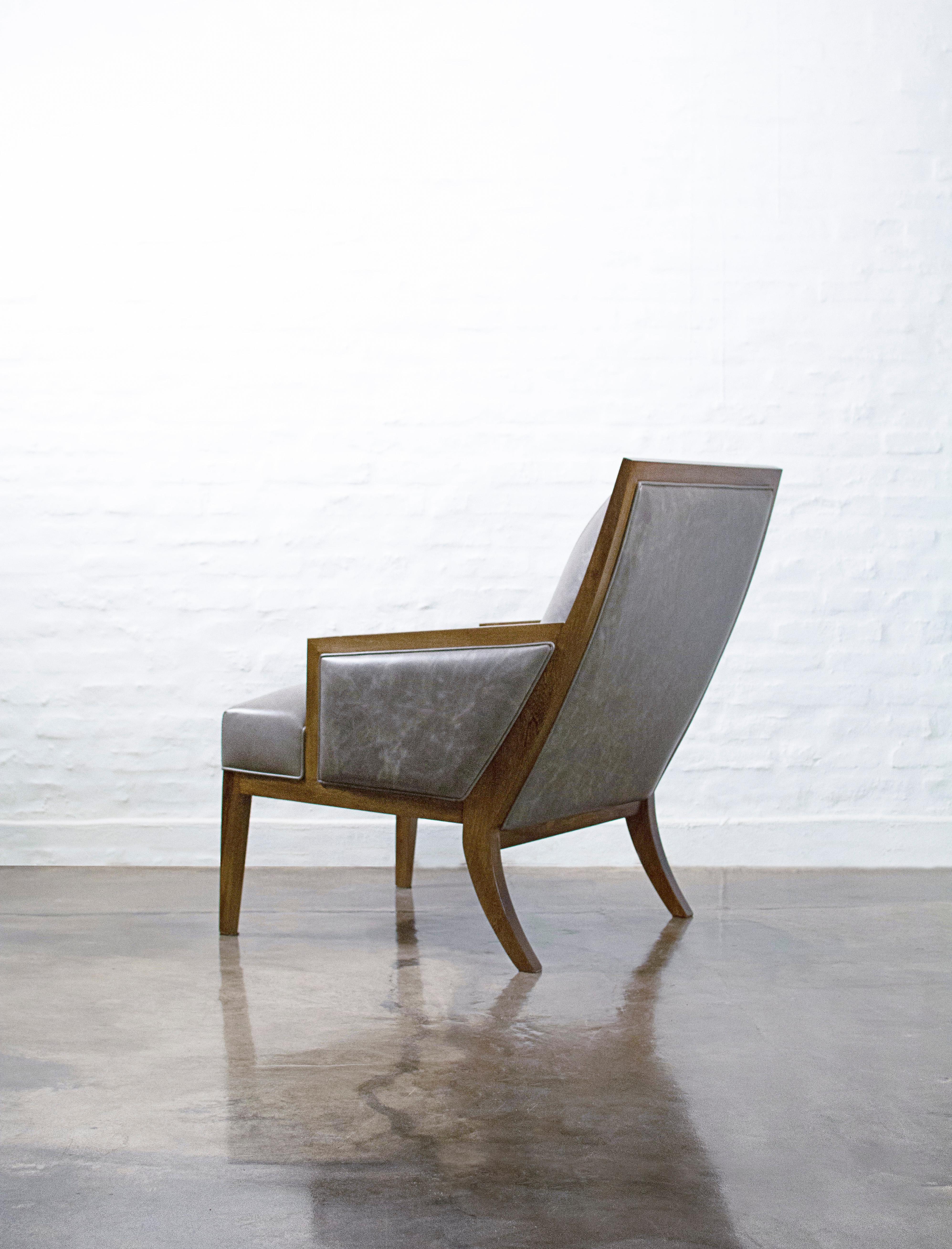 custom bentwood frame lounge chair