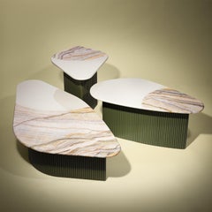 AM Contemporary and Customizable Set of Three Tables by Luísa Peixoto (Ensemble de trois tables contemporaines et personnalisables)