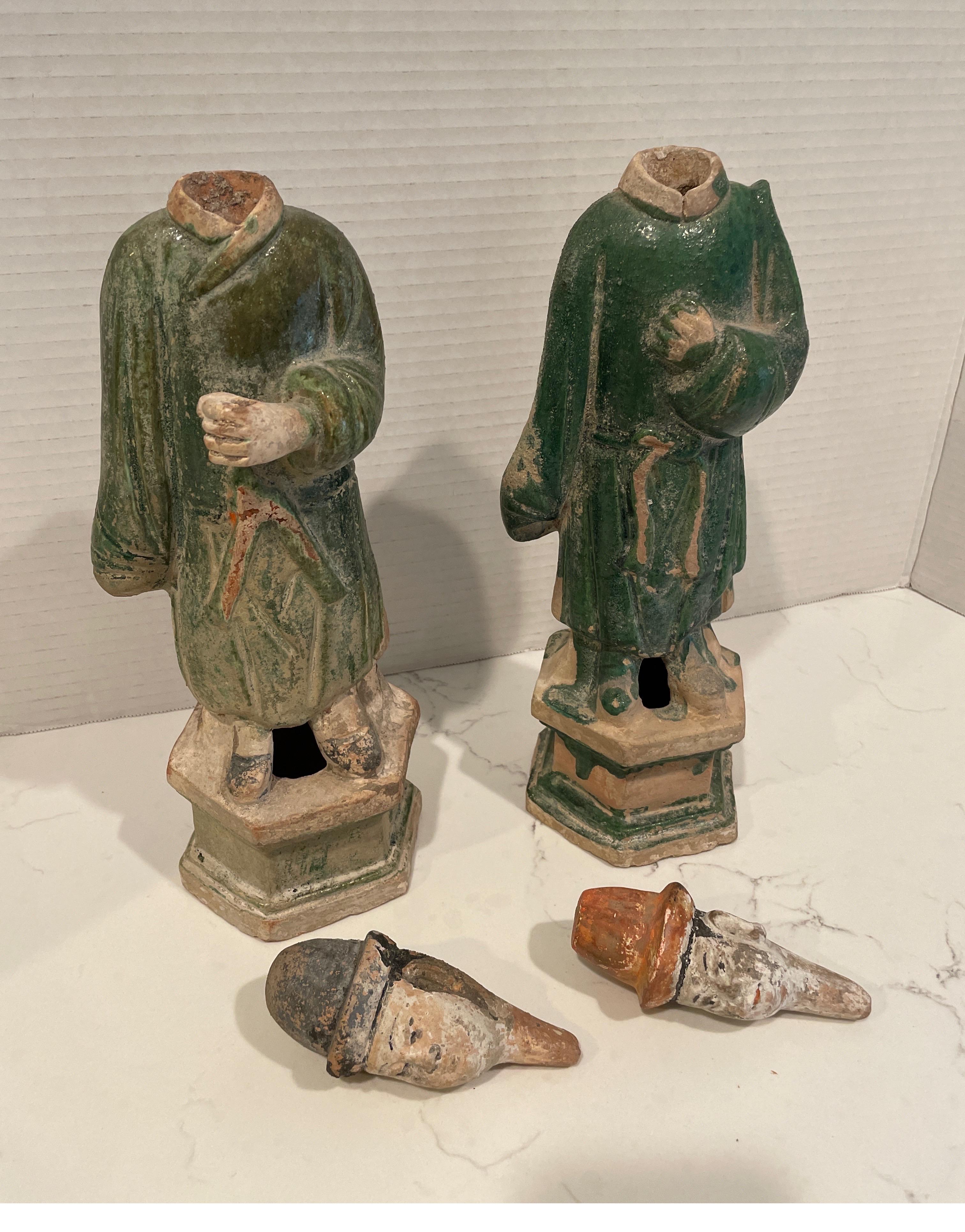 Believed to be dignity tomb figures from the Ming Dynasty  For Sale 4