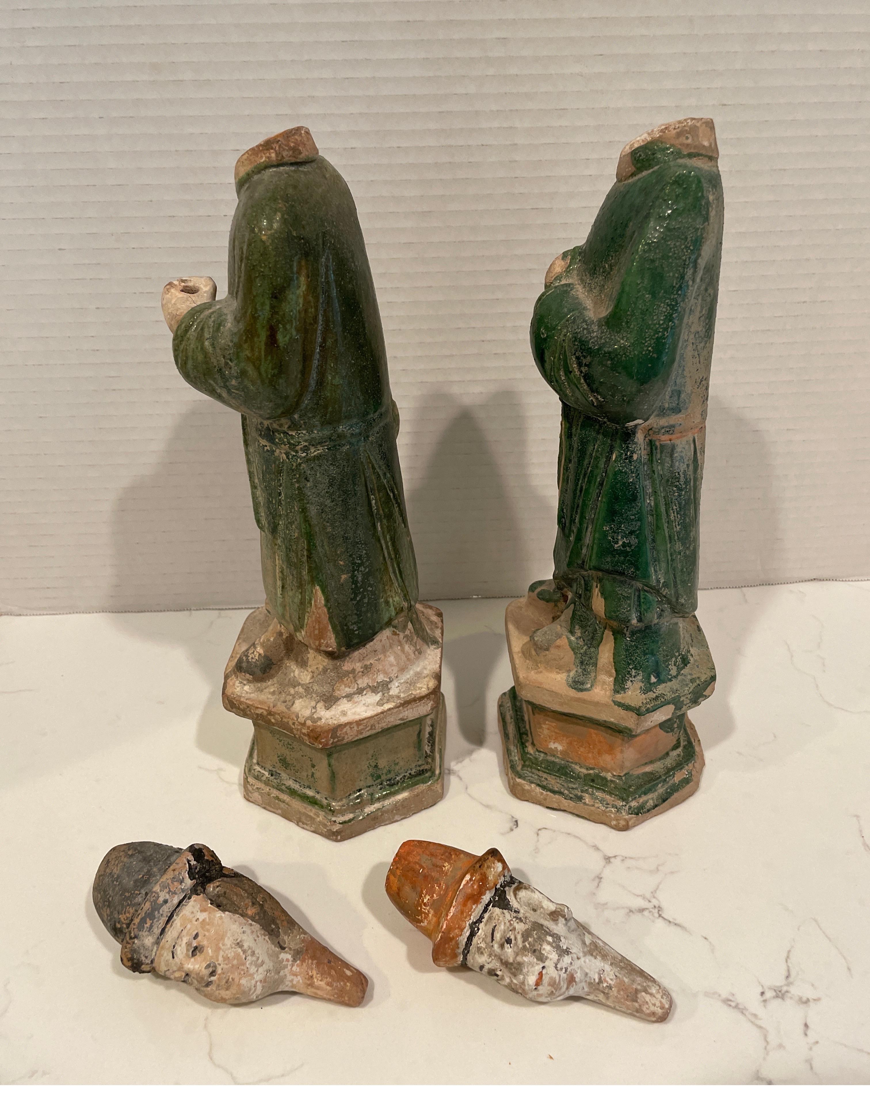 Believed to be dignity tomb figures from the Ming Dynasty  For Sale 11