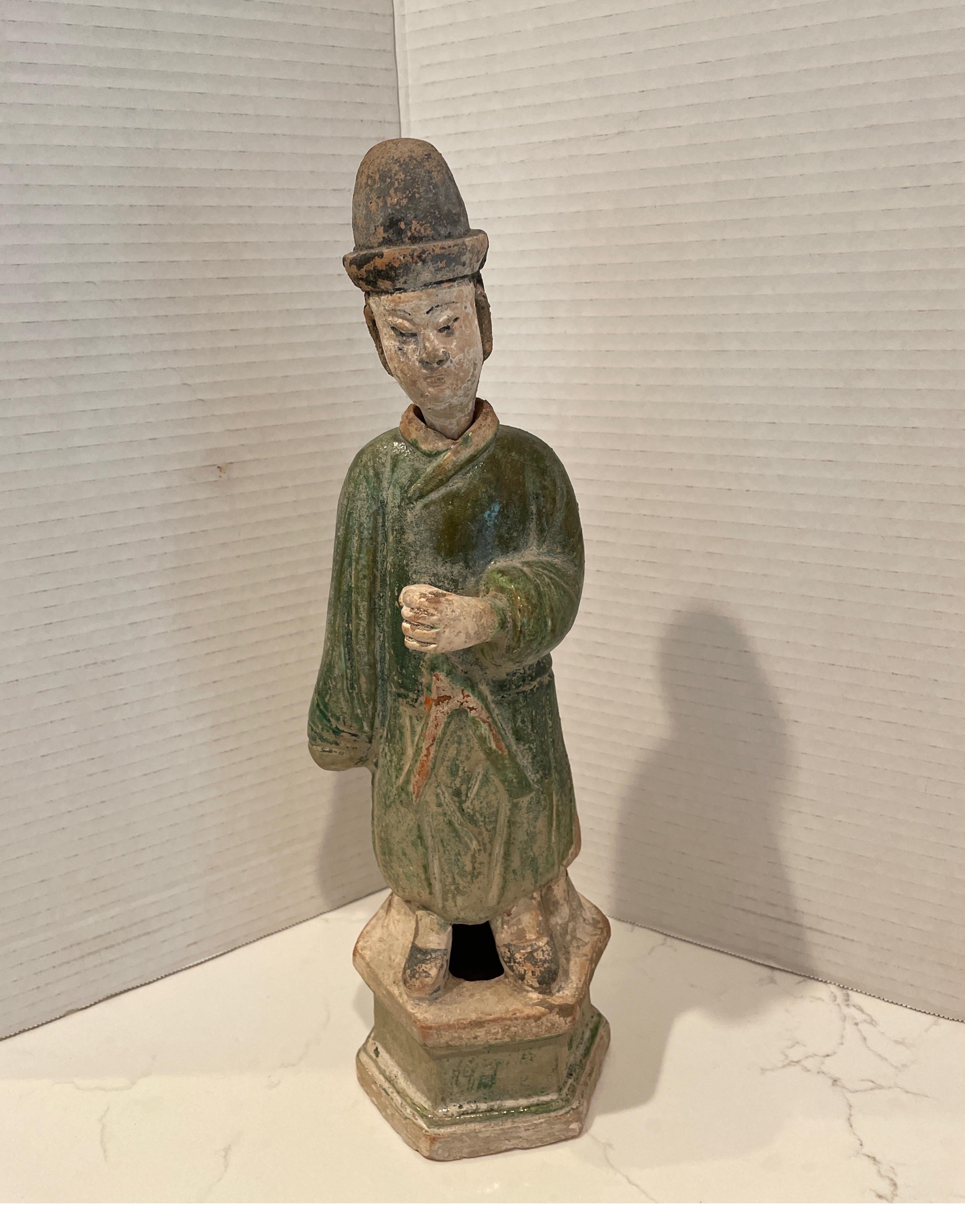 Vermutlich handelt es sich um Grabfiguren aus der Ming Dynasty, die der Würde des Menschen entsprechen.  (17. Jahrhundert) im Angebot