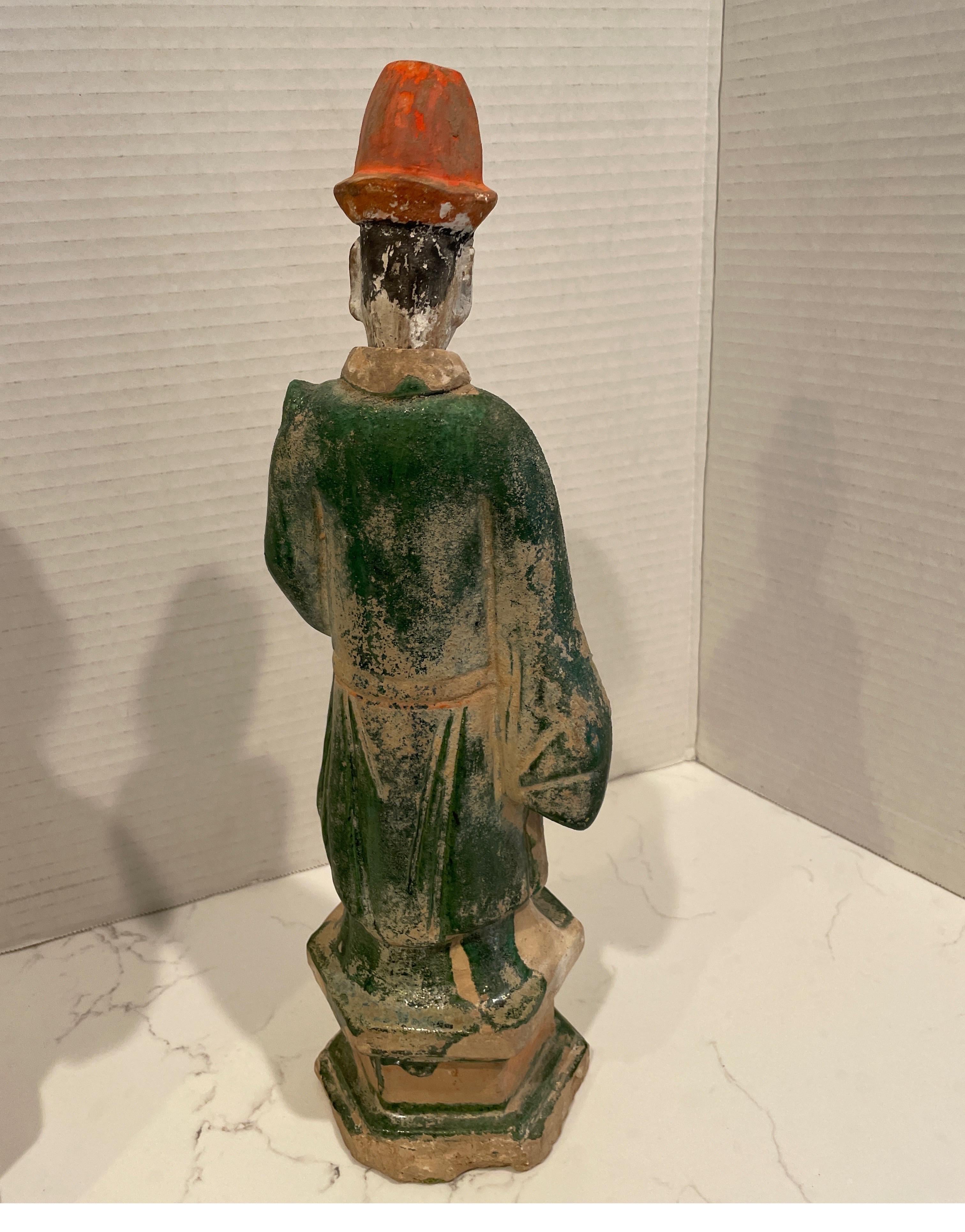 Vermutlich handelt es sich um Grabfiguren aus der Ming Dynasty, die der Würde des Menschen entsprechen.  im Angebot 1