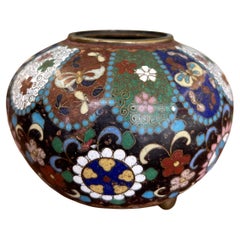 Believed to be Early 20th Century Chinese Cloisonné Miniature Tripod Vase