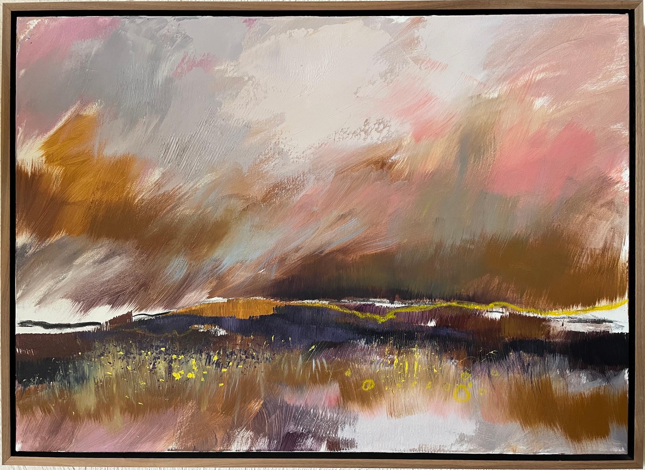 Belinda Reynell Landscape Painting – Calm und Frieden, Originalgemälde, Landschaft, Hölzer, Bäume
