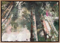 Copas de árboles, Pintura original, Paisaje, Bosques, Árboles