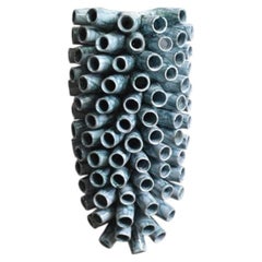 "Belize" 40cm light blue wall sconce lamp, Barracuda Edition.
