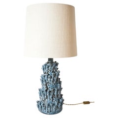 „Belize“ – 45 cm große hellblaue Lampe, Barracuda-Edition