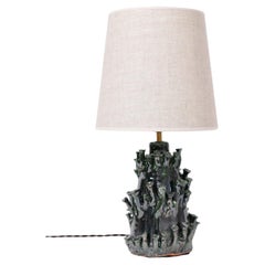 "Belize" Green and Black Lamp, Barracuda Edition