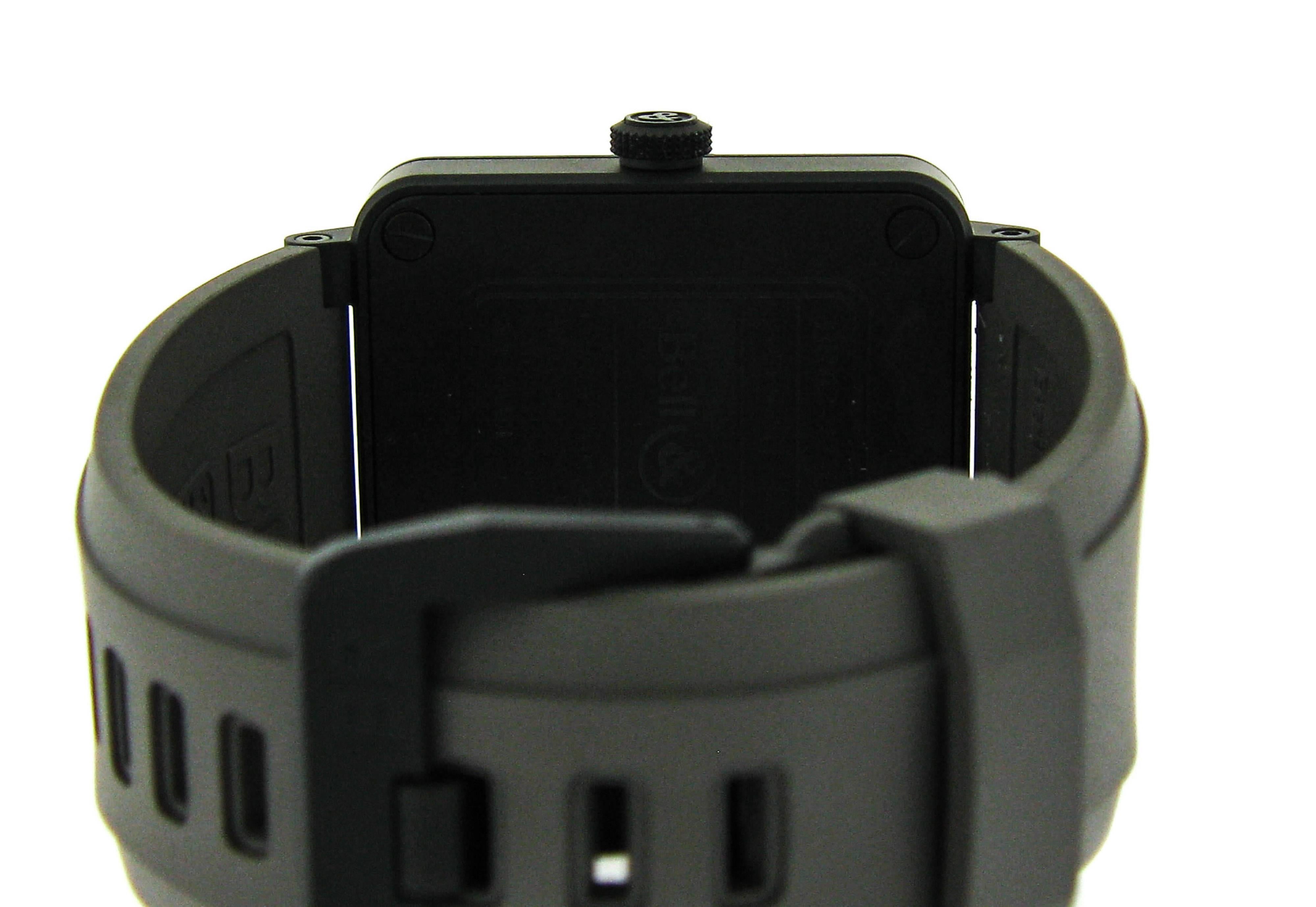 Modern Bell & Ross Ceramic Commando Self-Winding Wristwatch